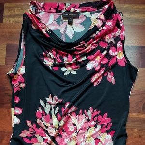 Women's Black & Pink sleeveless top M